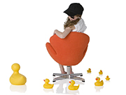 小天鹅椅CG-Children-chair-two_办公华体会网页版登录入口_儿童椅_现代经典休闲椅