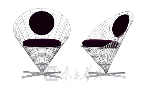 现代经典休闲椅|钢丝休闲椅|办公华体会网页版登录入口|锥形椅|心形椅，锥形椅，钢丝椅，网椅 CG-Wire-Cone-Chair