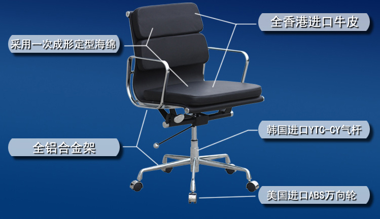 办公椅|现代真皮中班椅|办公华体会网页版登录入口|真皮中班椅|办公椅